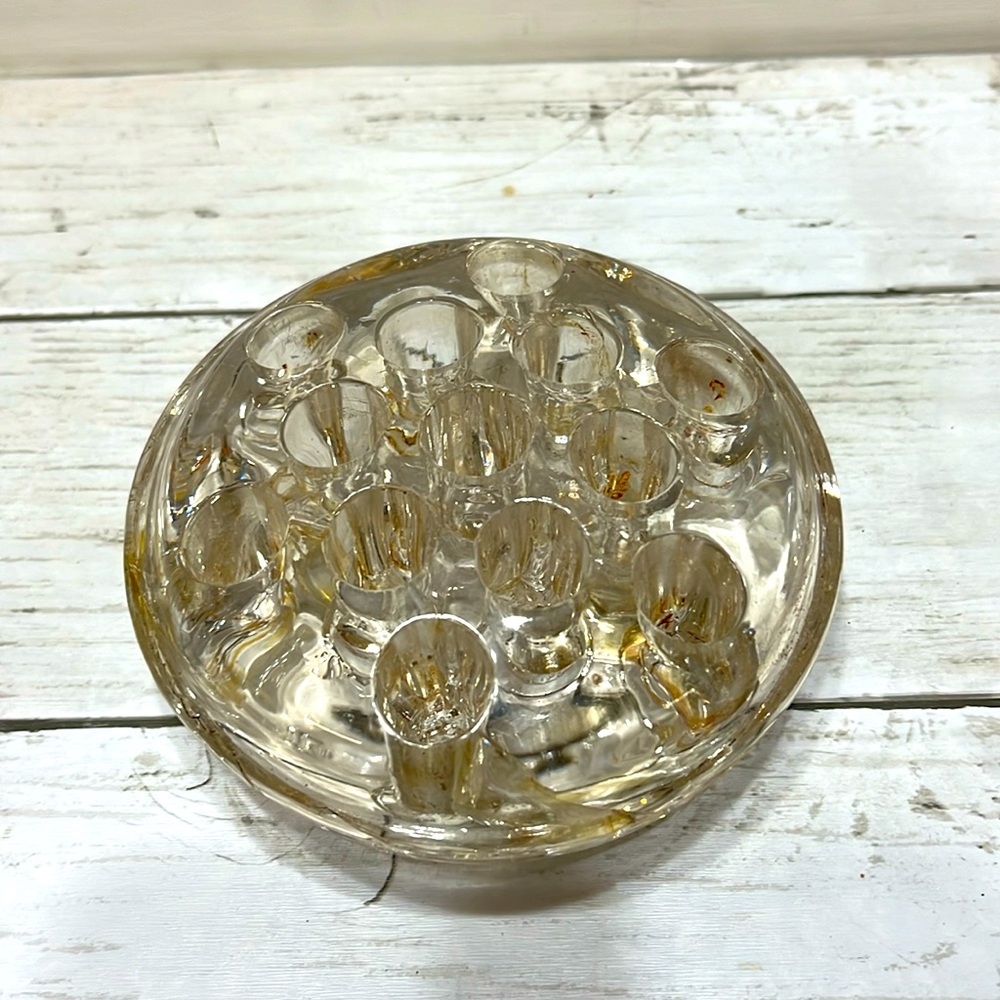 Large Vintage 13 hole Flower Frog
